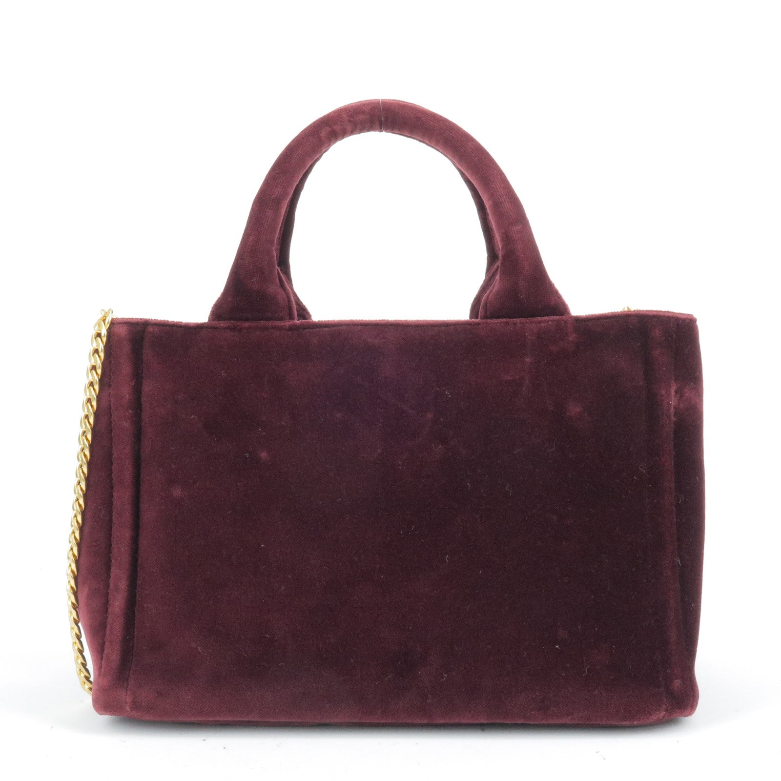 Prada Velour Canapa 2Way Hand Bag Shoulder Bag Mini