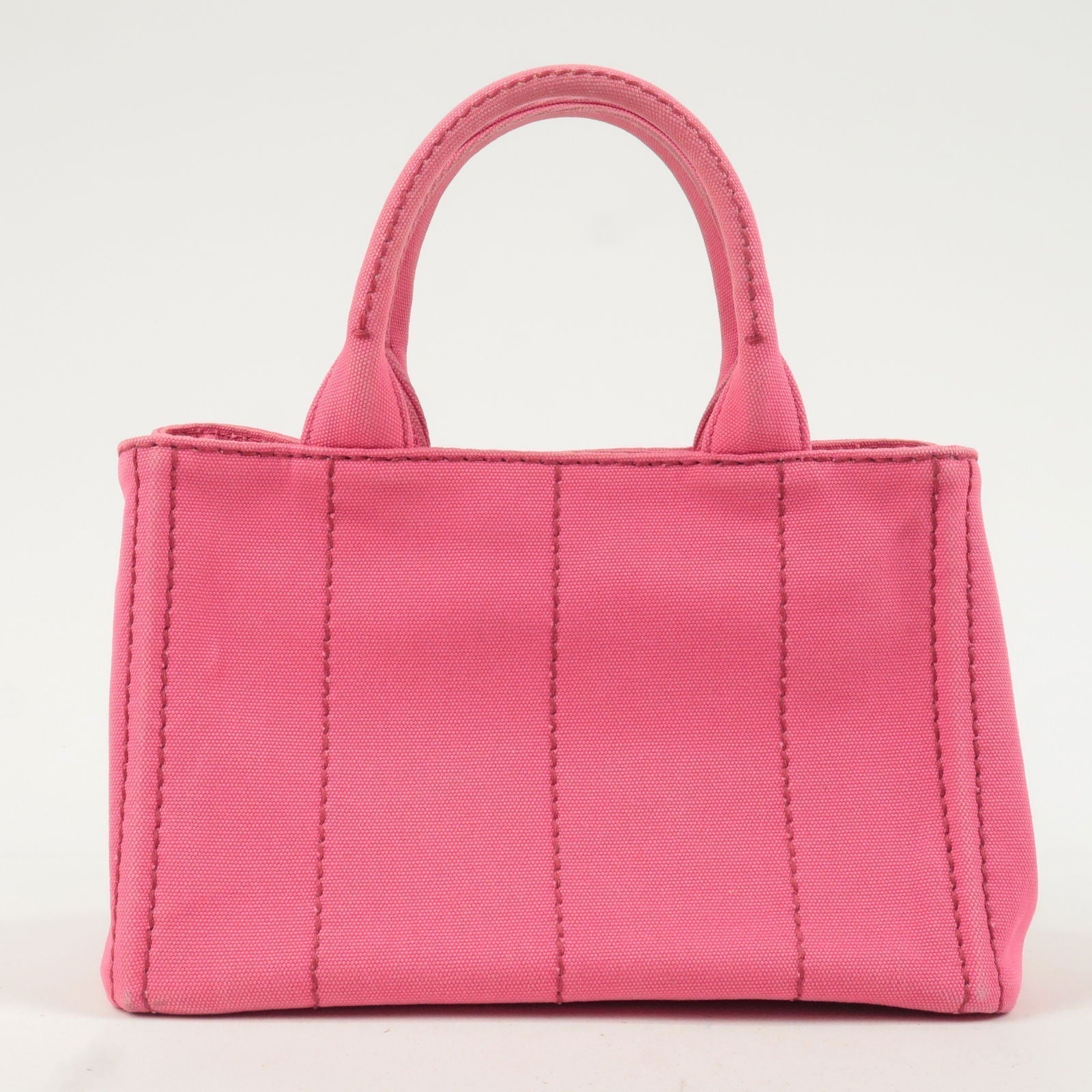 Prada Prada Canapa Mini Canvas 2Way Tote Bag Pink