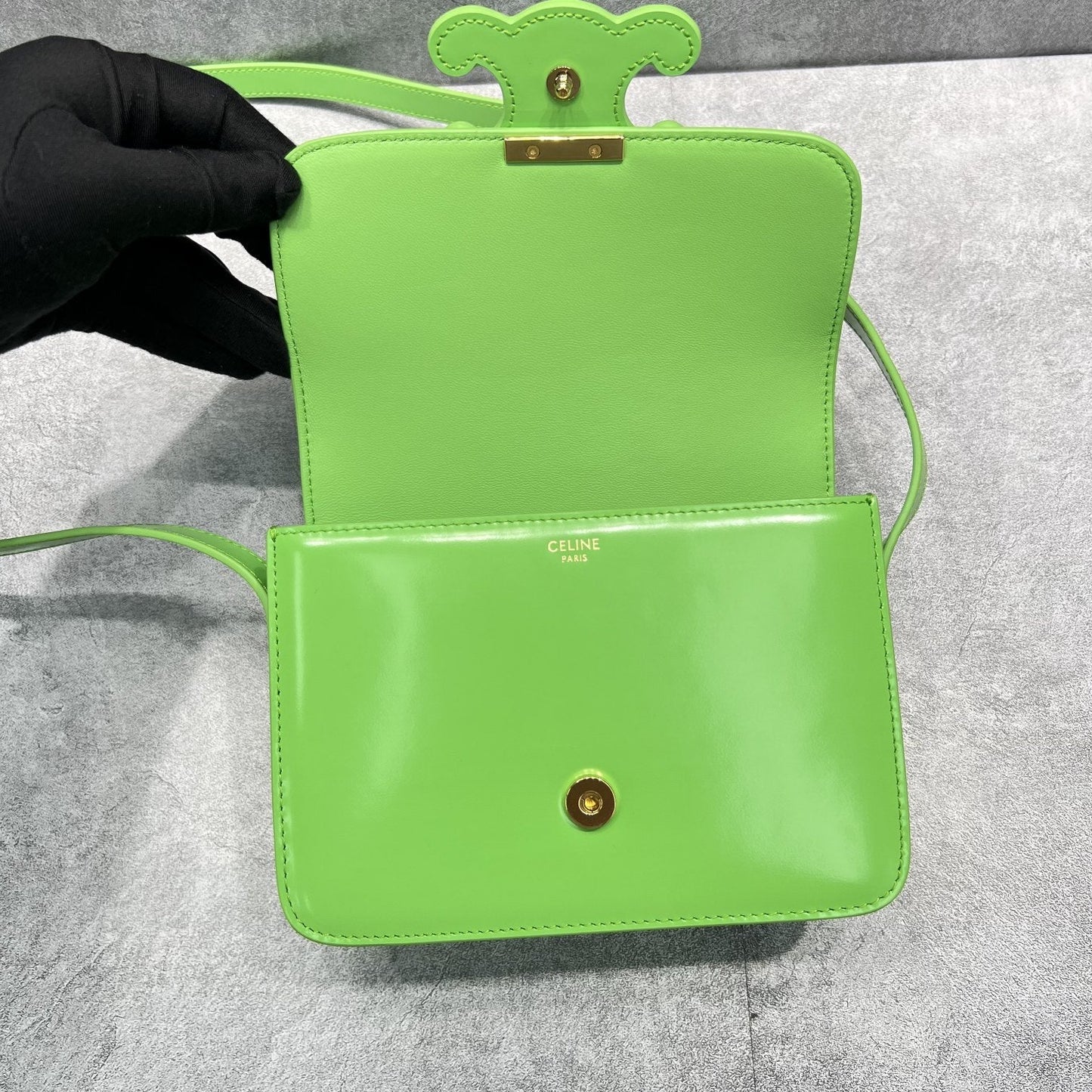 Top Quality Classique Cuir Triomphe Bag For Green Mini Travel Bag