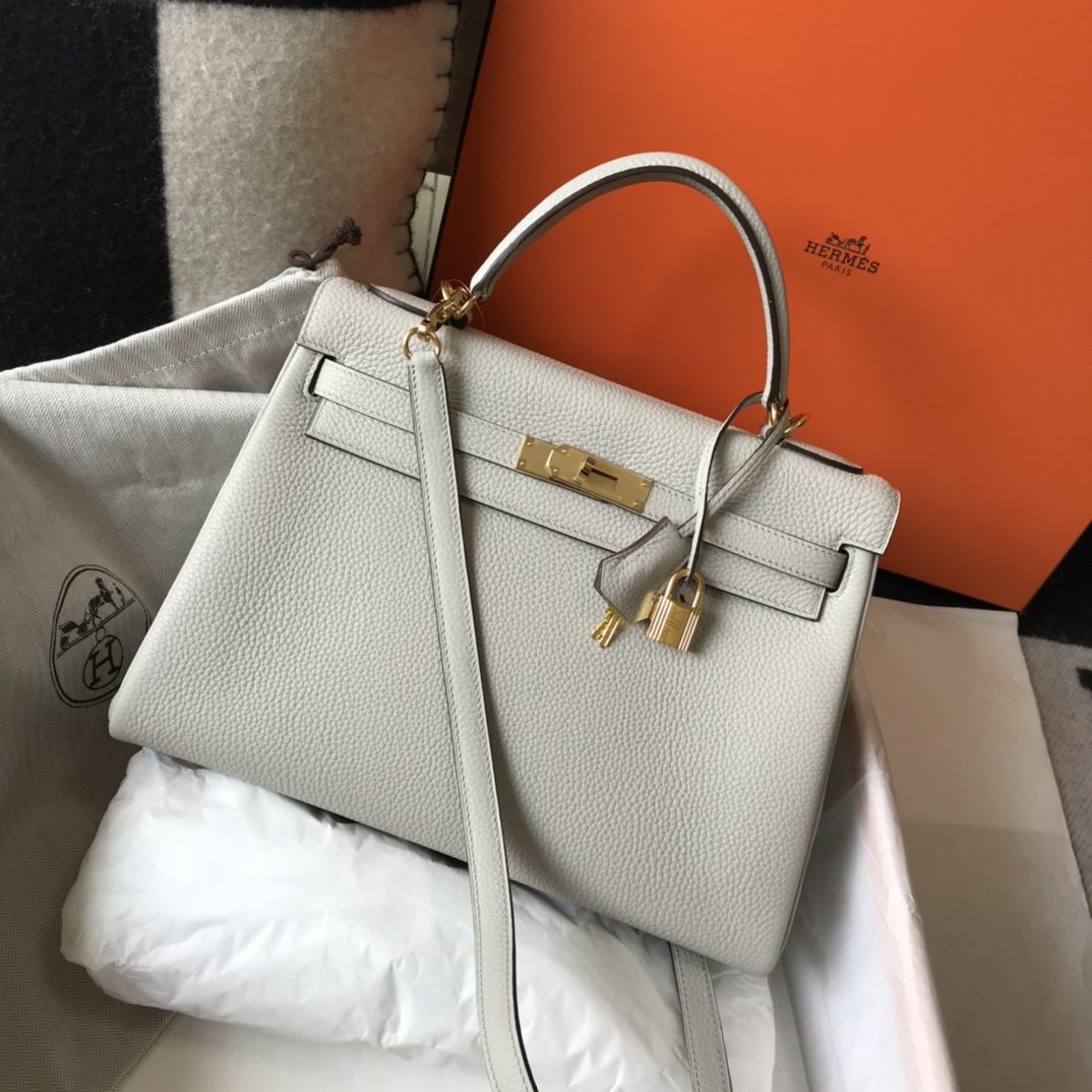 Top Quality Kelly Retourne Togo Bag For White Shoulder Bag