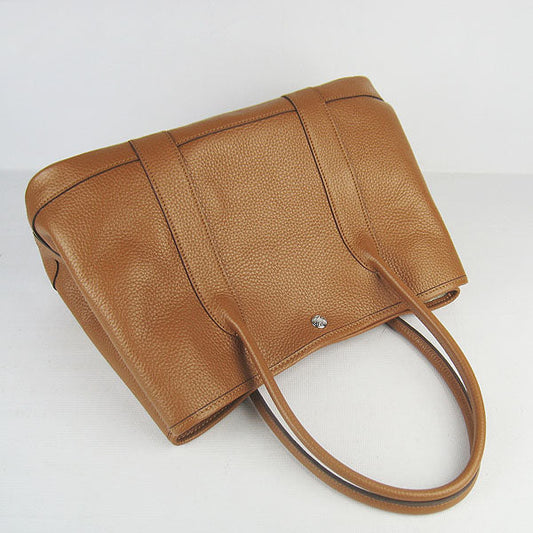 Hermes Luxury Garden Party Handbag Light Coffee Travel Bag