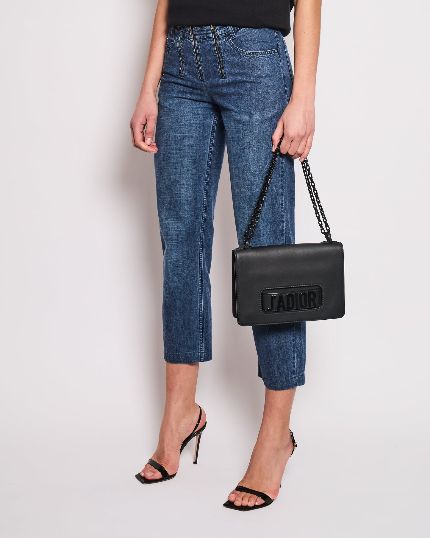 Chanel 01/A Washed Blue Denim 3 Zip Jeans Size FR 38 (UK 10) Apparel