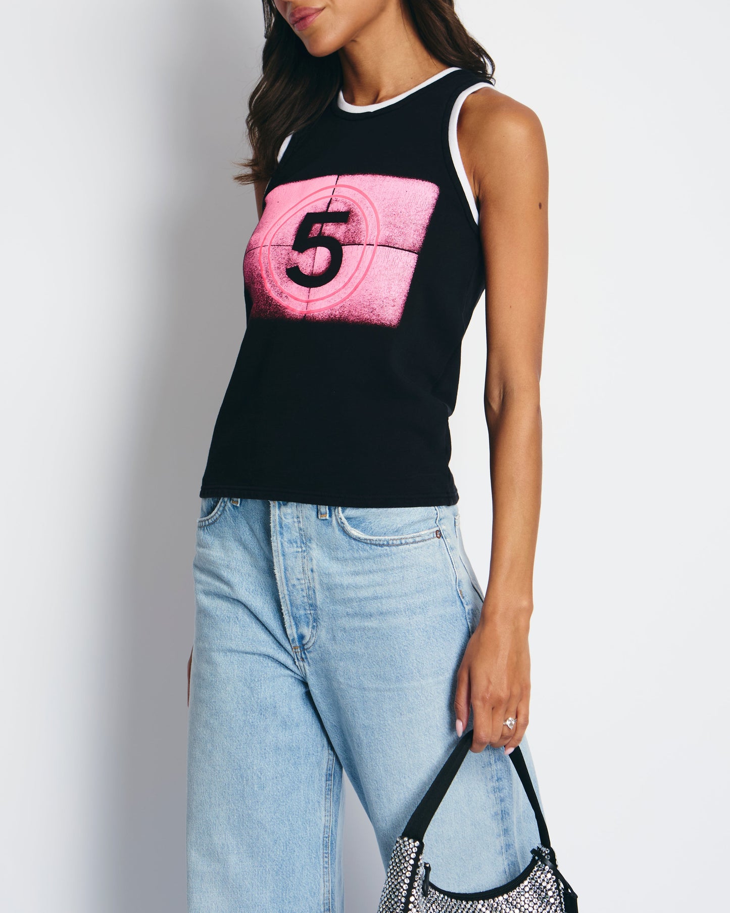 Chanel Black and Pink Tank Top Size FR 34 (UK 6) Apparel