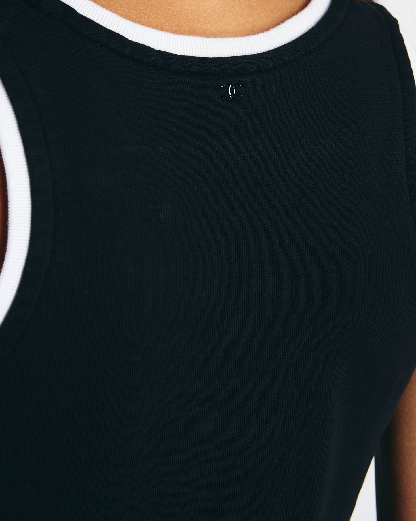 Chanel Black and Pink Tank Top Size FR 34 (UK 6) Apparel
