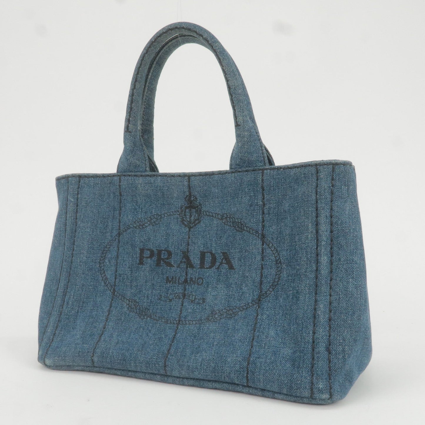 Prada Prada Logo Canapa Mini Hand Bag Tote Bag