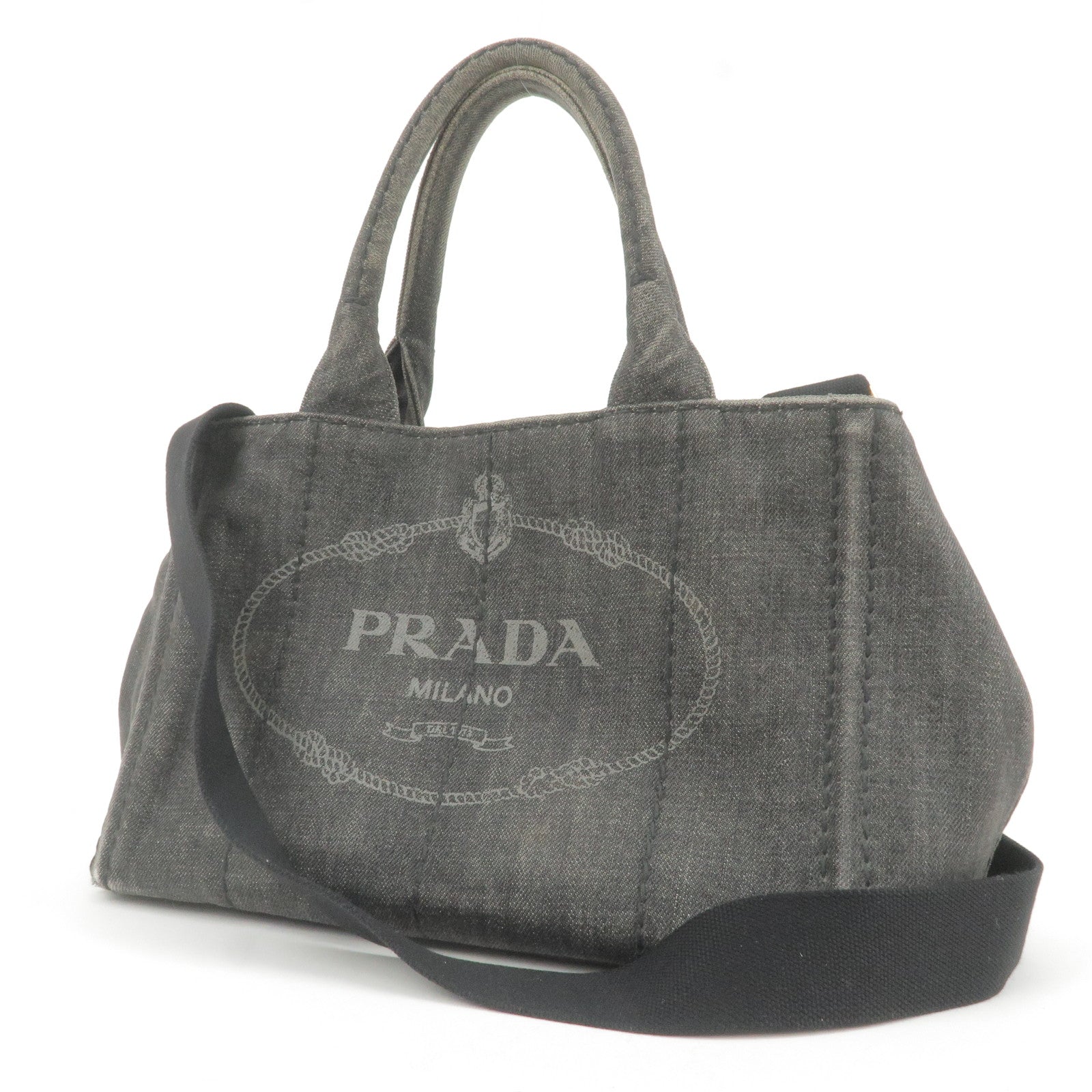 Prada Prada Logo Mini Canapa 2Way Bag Hand Bag Travel Bag