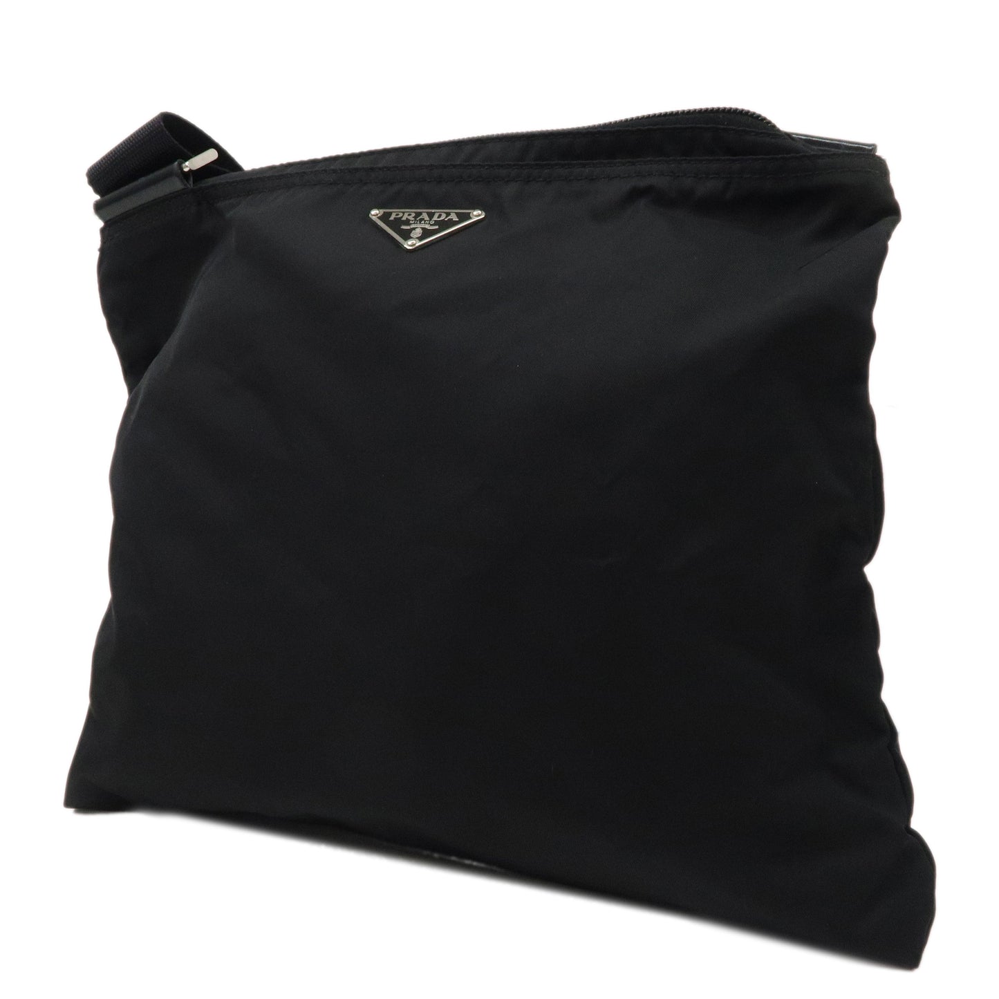 Prada Prada Logo Nylon Leather Shoulder Bag Nero Black Bt0175 36827 8