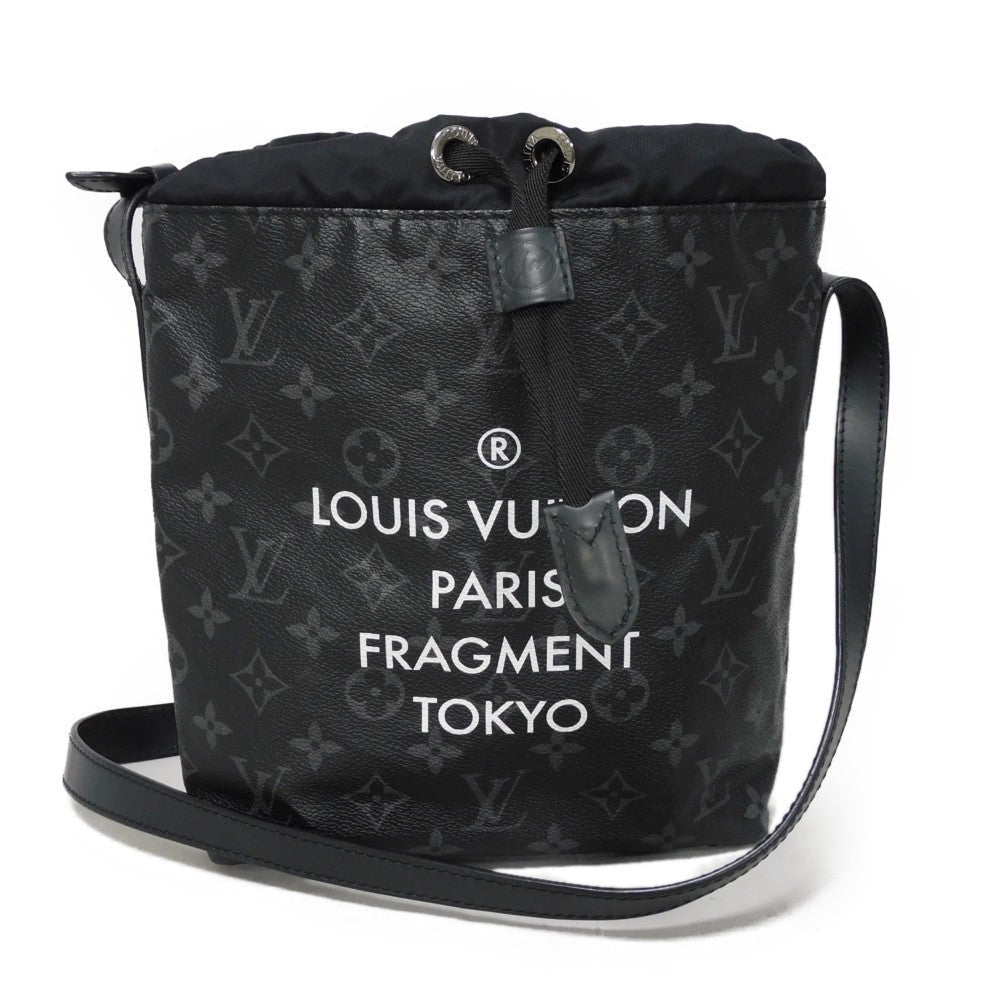 Louis Vuitton M43418 Eclipse Noir Circle Fragment Monogram Canvas Logo Shoulder Bag