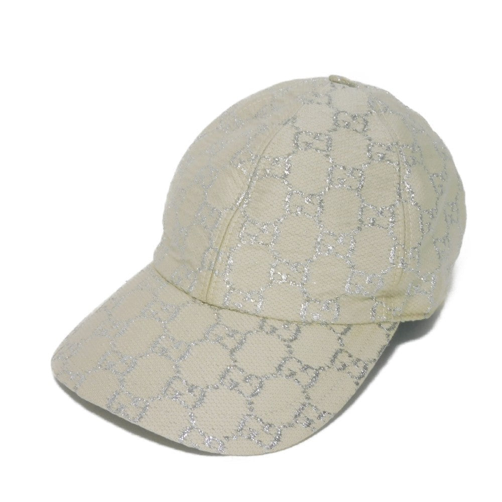 Gucci 3HK75 r 12 GS 22" Nylon Wool White Silver Apparel