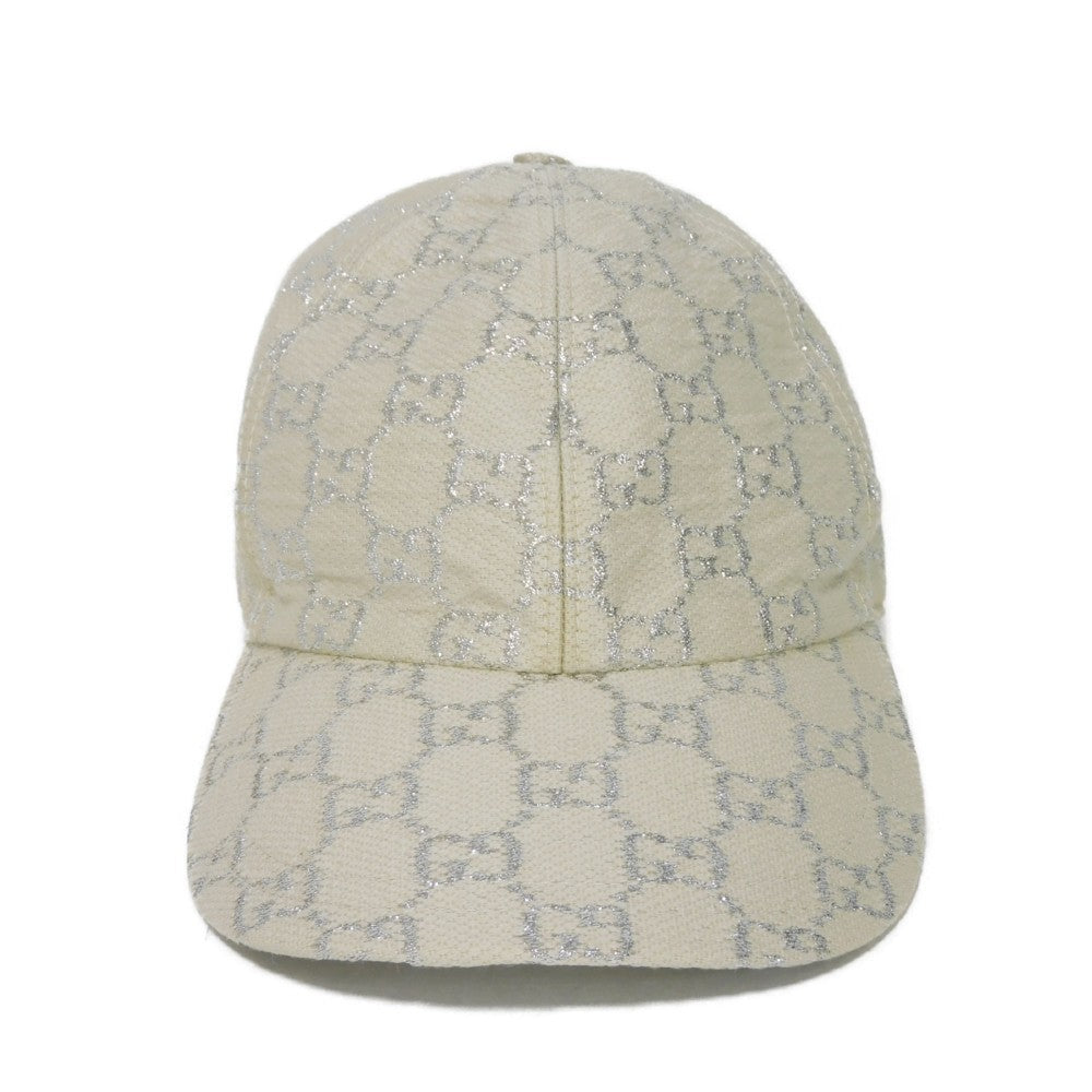 Gucci 3HK75 r 12 GS 22" Nylon Wool White Silver Apparel