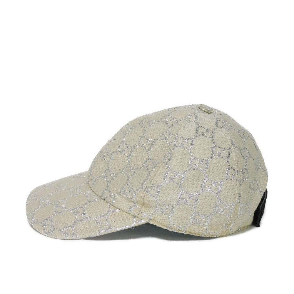 Gucci 3HK75 r 12 GS 22" Nylon Wool White Silver Apparel