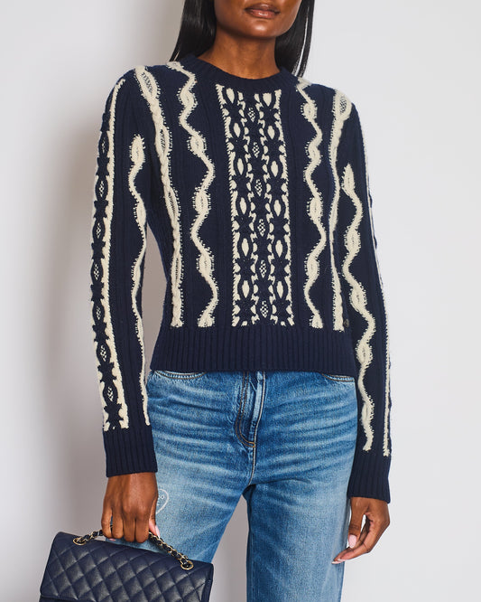 Chanel Paris Hamburg Knitted Glitter Jumper Size FR 38 (UK 10) Accessory