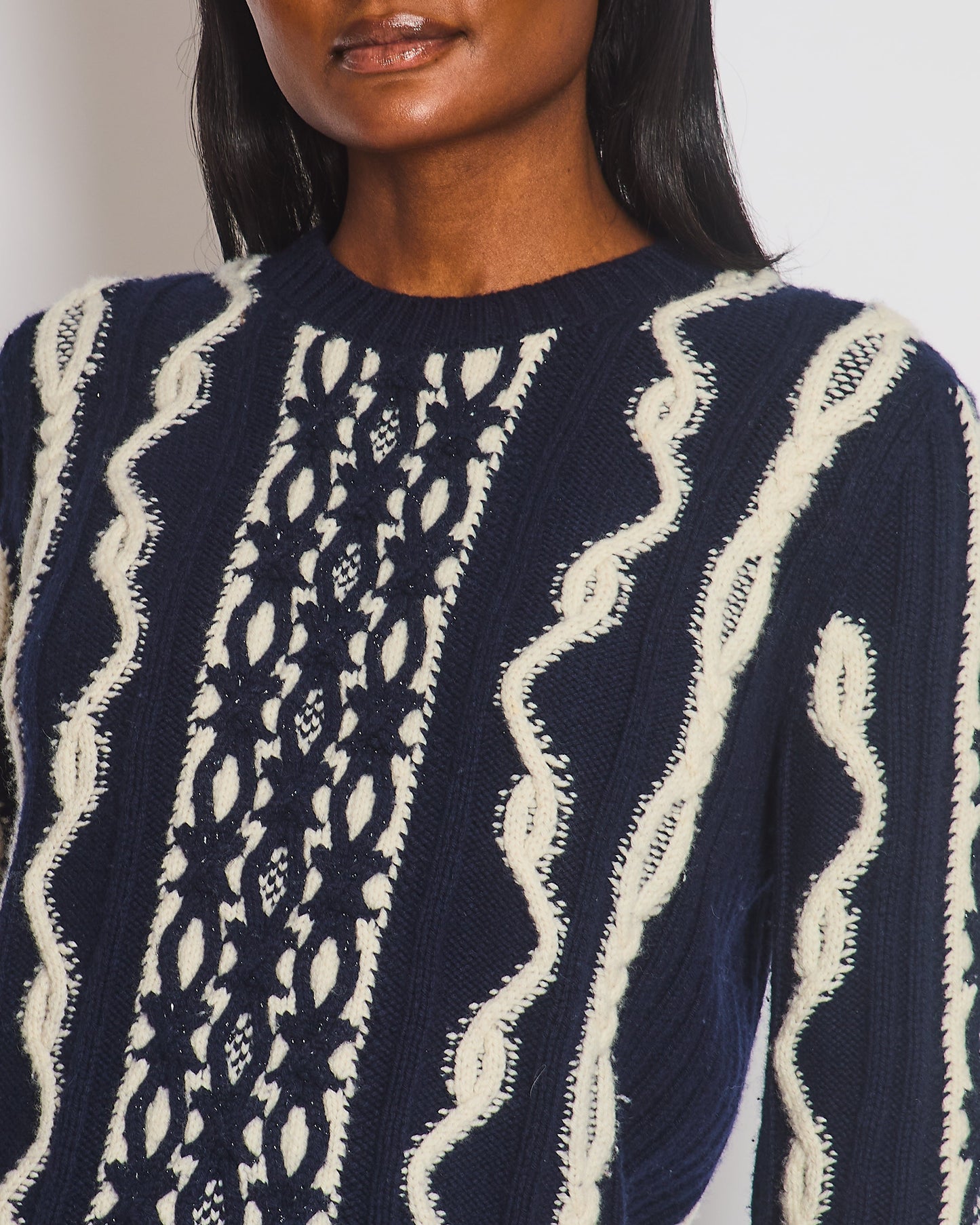 Chanel Paris Hamburg Knitted Glitter Jumper Size FR 38 (UK 10) Accessory