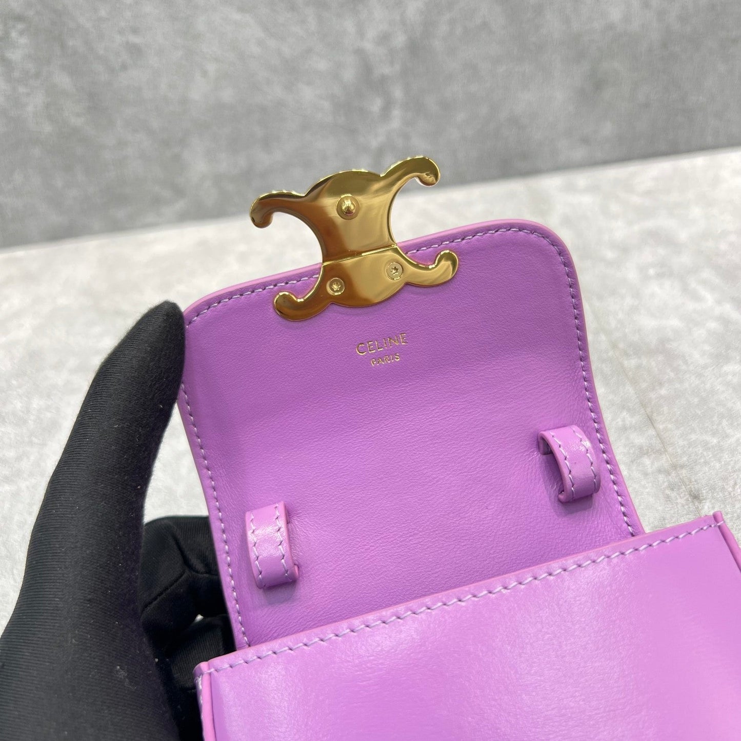 Top Quality Teen Triomphe Bag Violet For Travel Bag 7In19Cm 9390