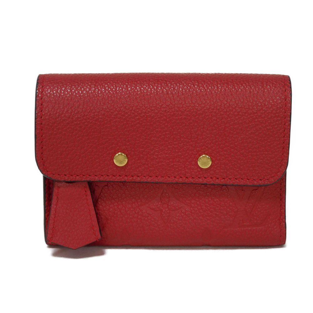 Louis Vuitton Tri-fold M62185 Implant embossed Slys Monogram Leather Logo Wallet Case