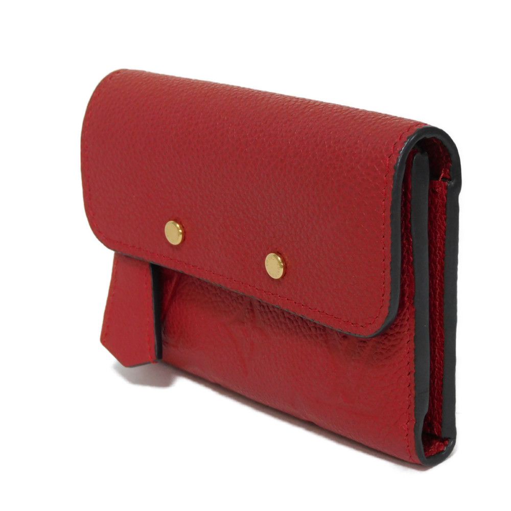 Louis Vuitton Tri-fold M62185 Implant embossed Slys Monogram Leather Logo Wallet Case