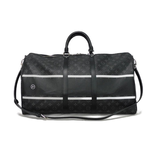 Louis Vuitton Boston Duffel M43414 Eclipse Flash Monogram Canvas Travel Bag