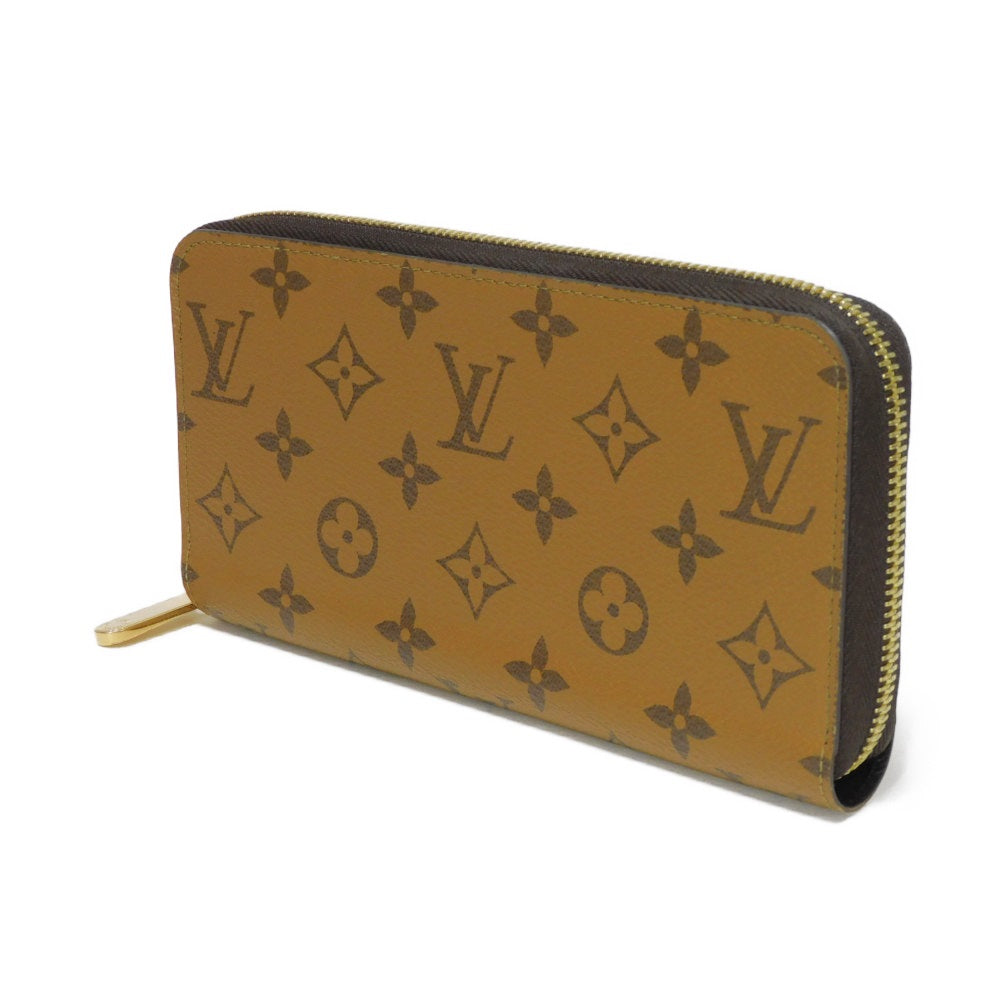 Louis Vuitton Long Purse M82444 Reverse x Monogram Leather Canvas Black Wallet Case
