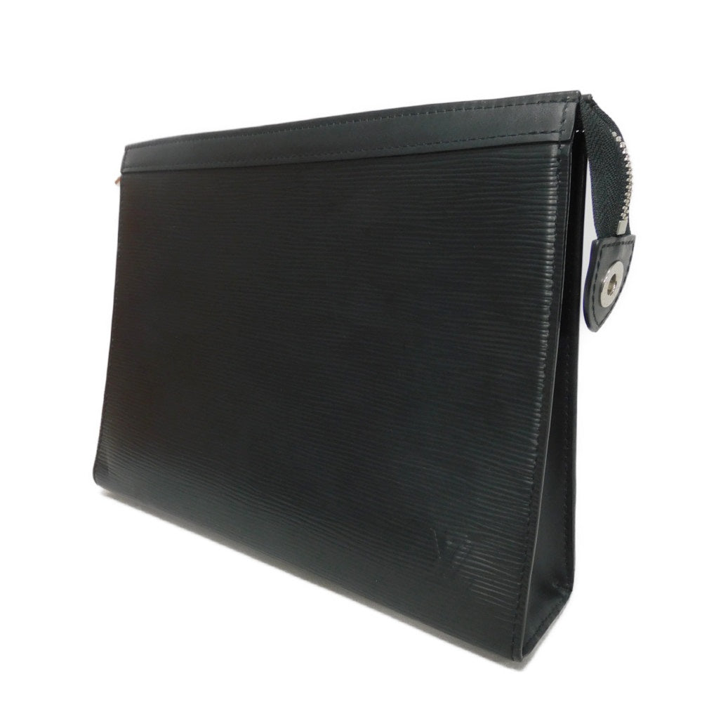 Louis Vuitton M81326 Epi x grain Noir Leather Black Logo Clutch Bag