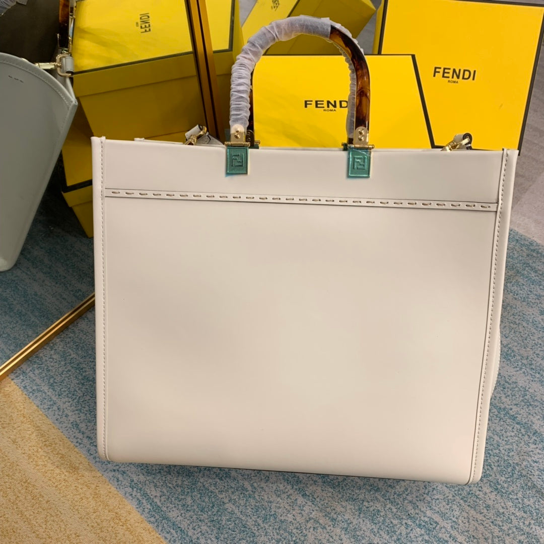 Fendi Sunshine Handle Ff 8Bh386Atop Qualitylf0K7E White Crossbody Bag