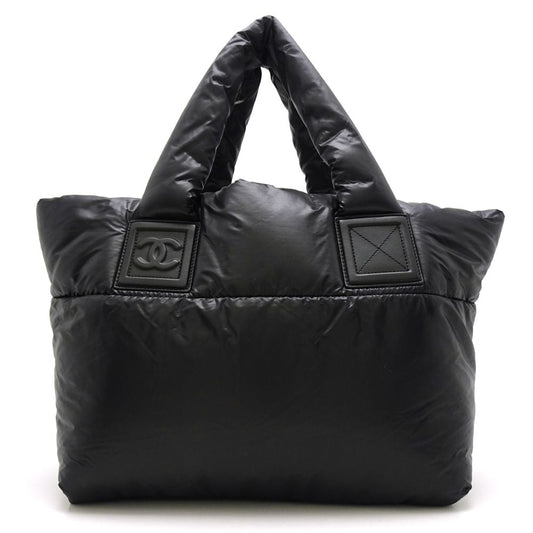 Chanel Coco Coon Tote Bag Nylon Black