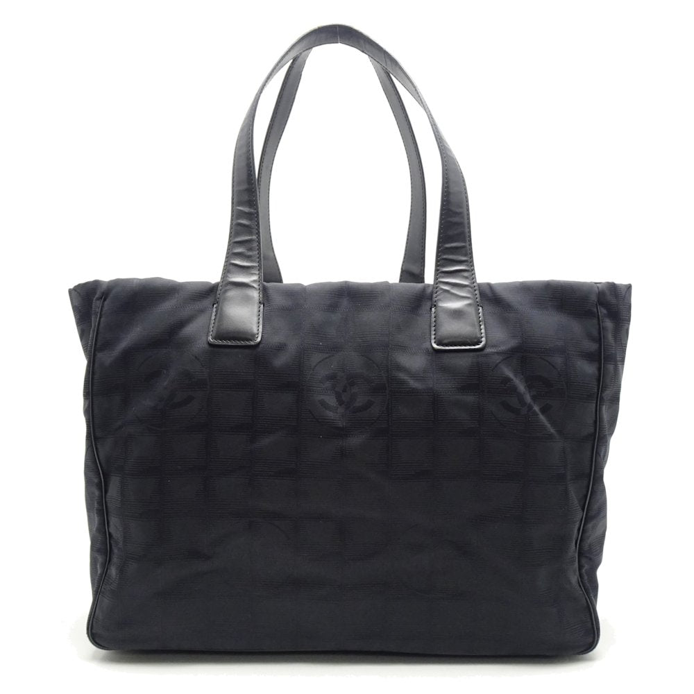 Chanel New Travel Line Tote Bag MM x Leather Nylon