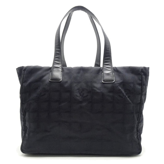 Chanel New Travel Line Tote Bag MM x Leather Nylon