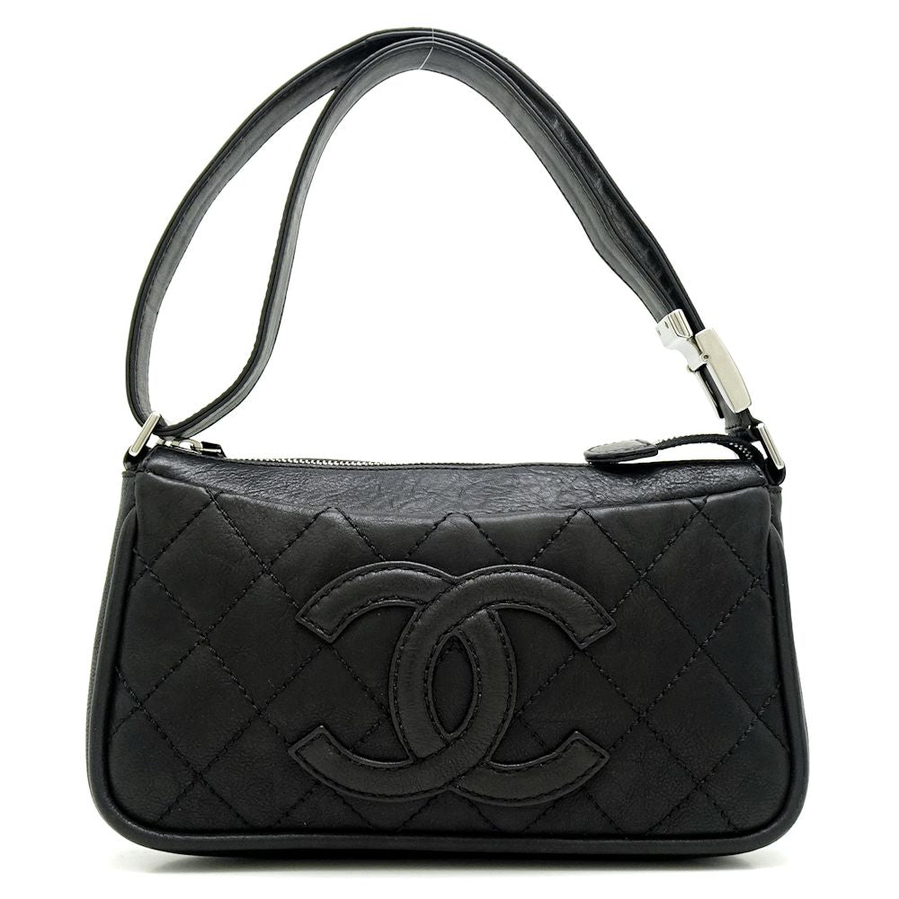 Chanel One Shoulder Bag Leather Matelasse