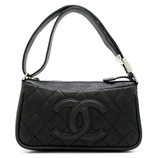 Chanel One Shoulder Bag Leather Matelasse