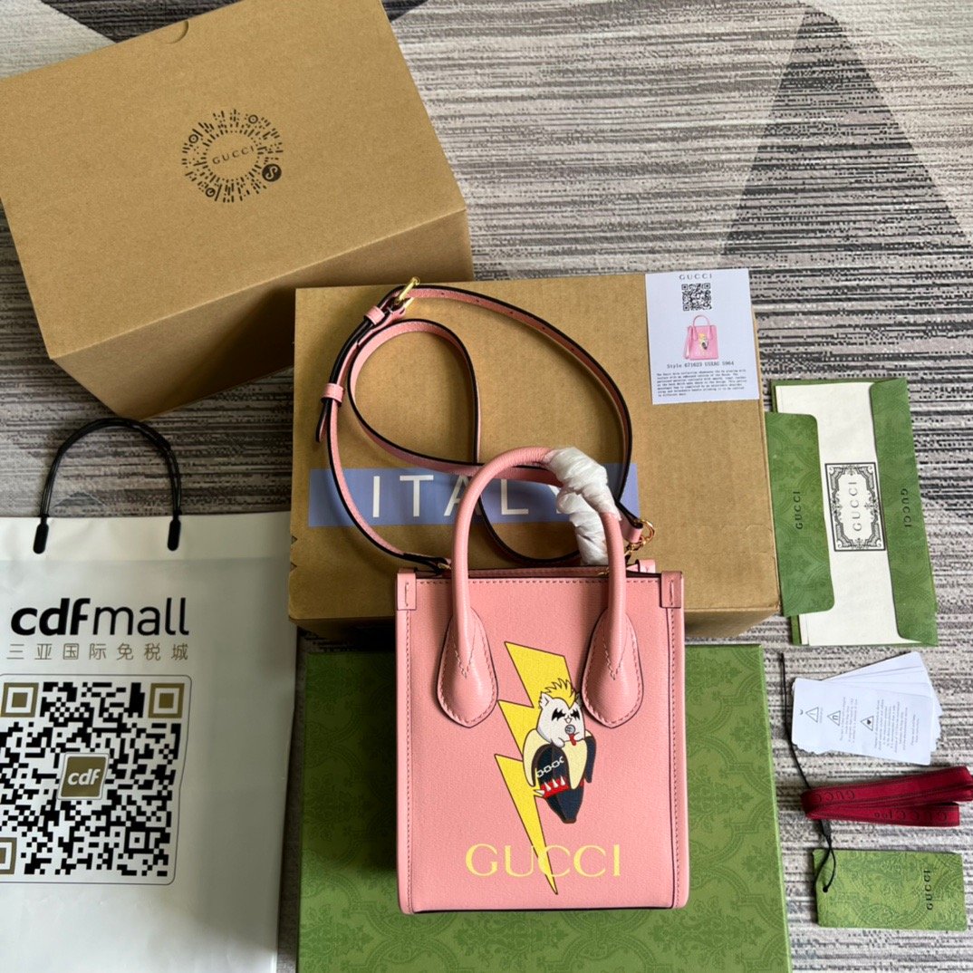 gg Bananya Print , ’s Pink Mini Tote Bag