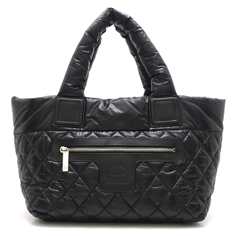 Chanel Coco Coon Tote Bag Leather Nylon
