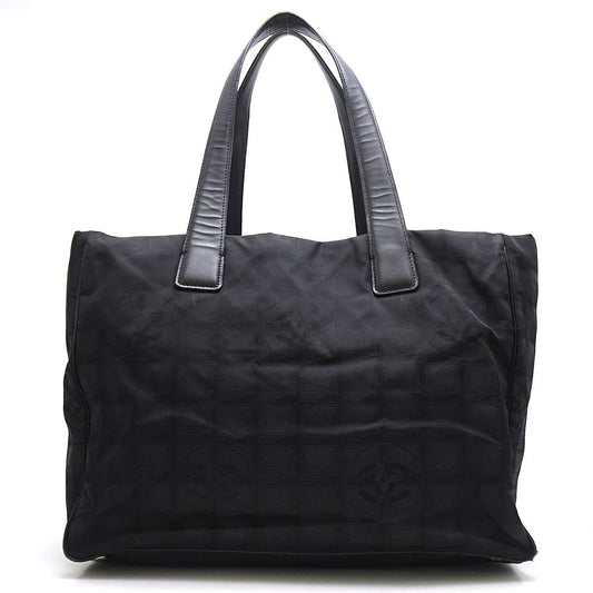 Chanel New Travel Line Tote MM Nylon Black Tote Bag