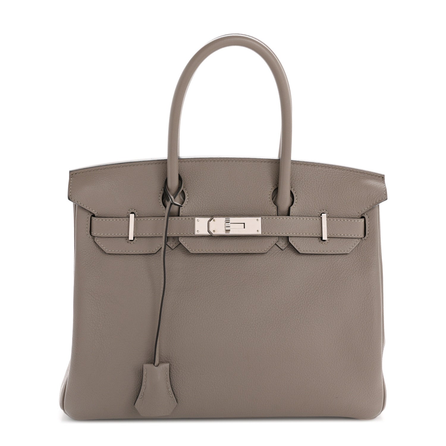Hermes Taurillon Novillo Birkin Gris Asphalte Handbag Travel Bag