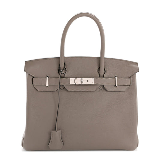 Hermes Taurillon Novillo Birkin Gris Asphalte Handbag Travel Bag
