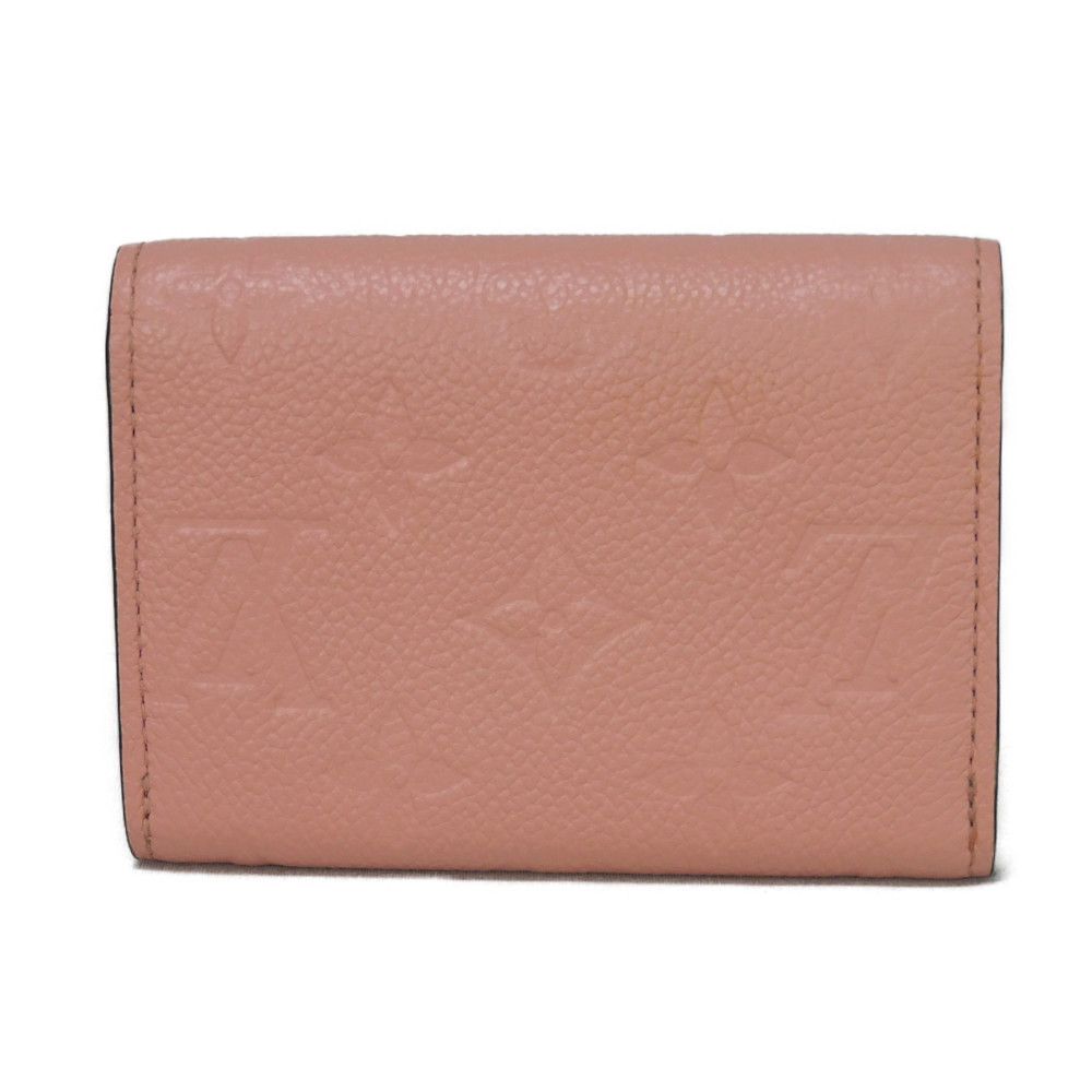 Louis Vuitton Bifold M81520 Implant embossed Rose Monogram Leather Pink Wallet Case