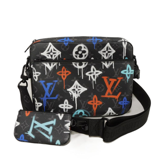 Louis Vuitton M21396 Eclipse Noir eclipse graffiti Monogram Canvas Crossbody Bag