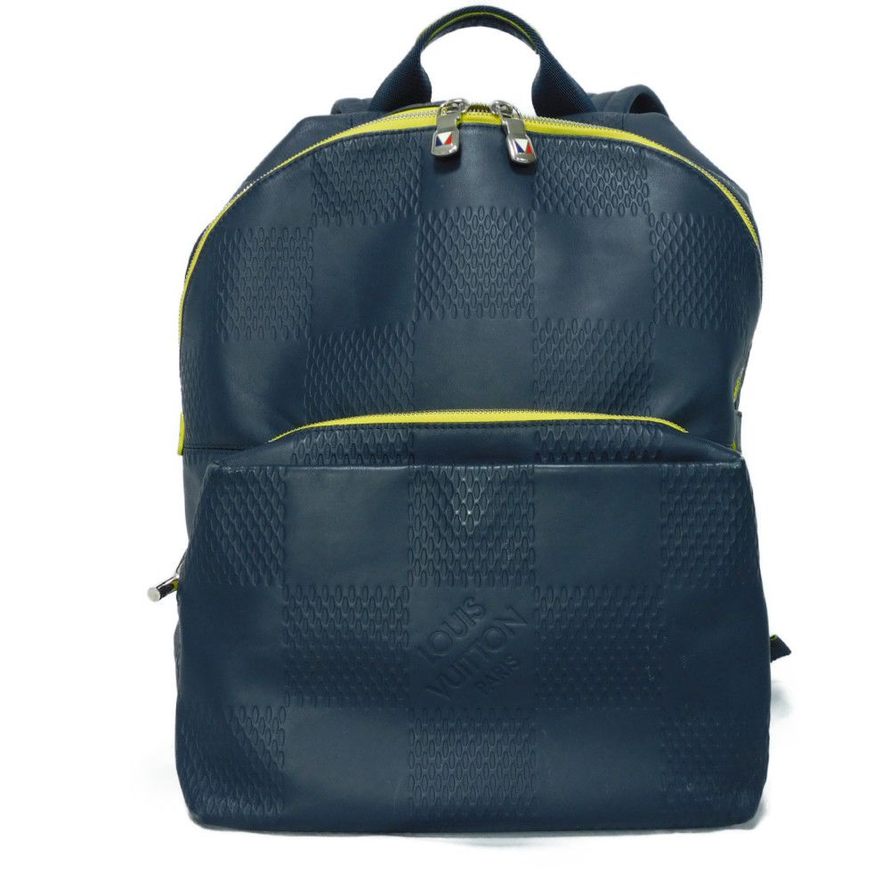 Louis Vuitton Backpack N44016 Anfini Damie embossed Leather Blue