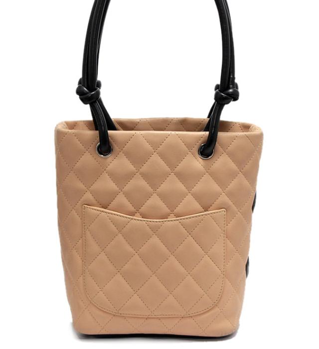 Chanel Cambon Tote Bag × Black Beige