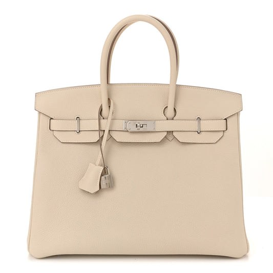 Hermes Epsom Birkin Craie Handbag Travel Bag