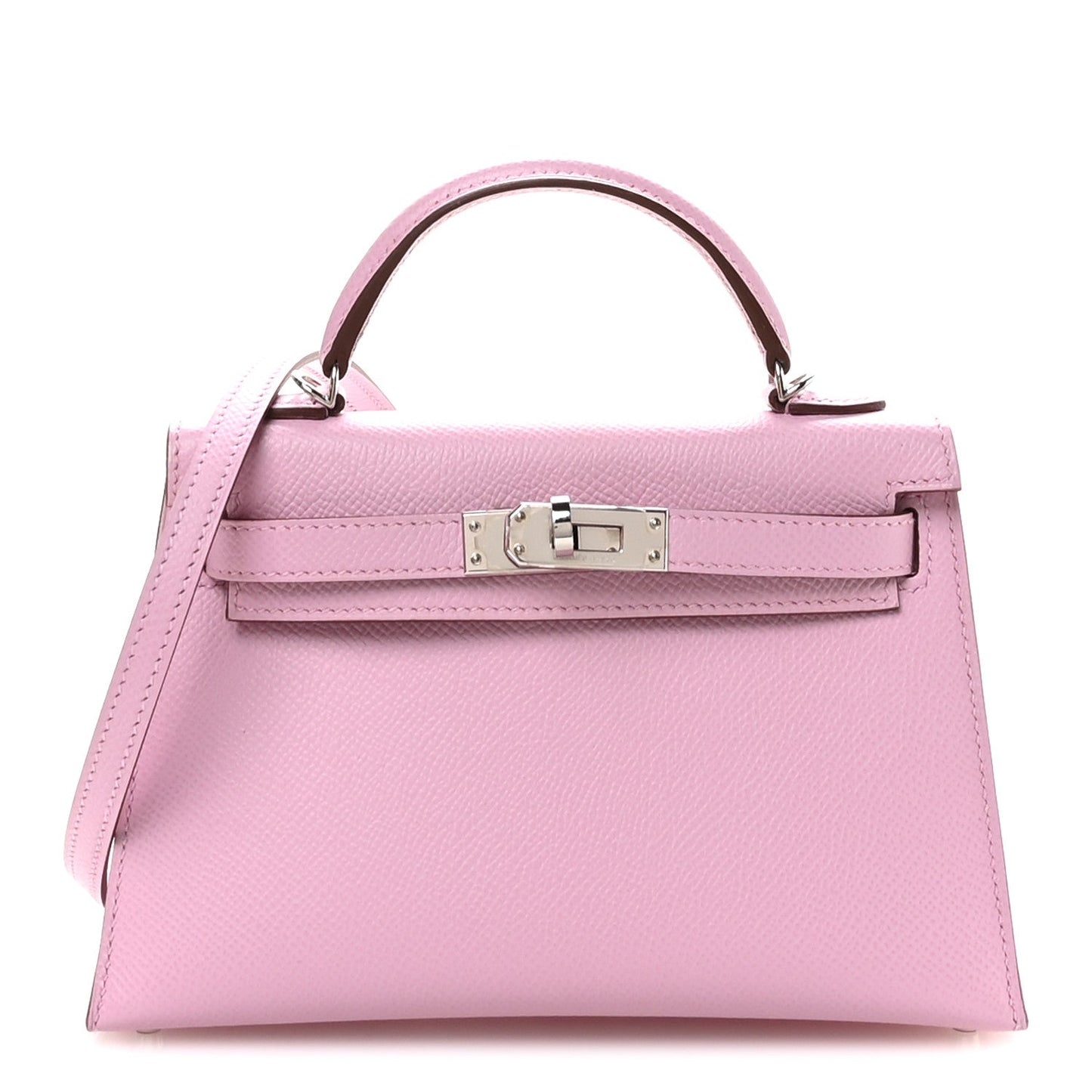 Hermes Epsom Kelly Sellier Mauve Sylvestre Handbag Mini Travel Bag Mauve Sylvestre 1758252