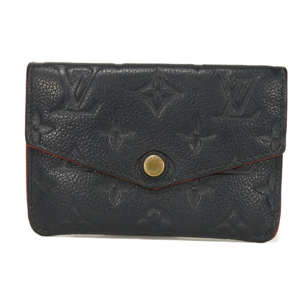 Louis Vuitton Coin M62017 Implant embossed Marine Monogram Leather Clutch Bag