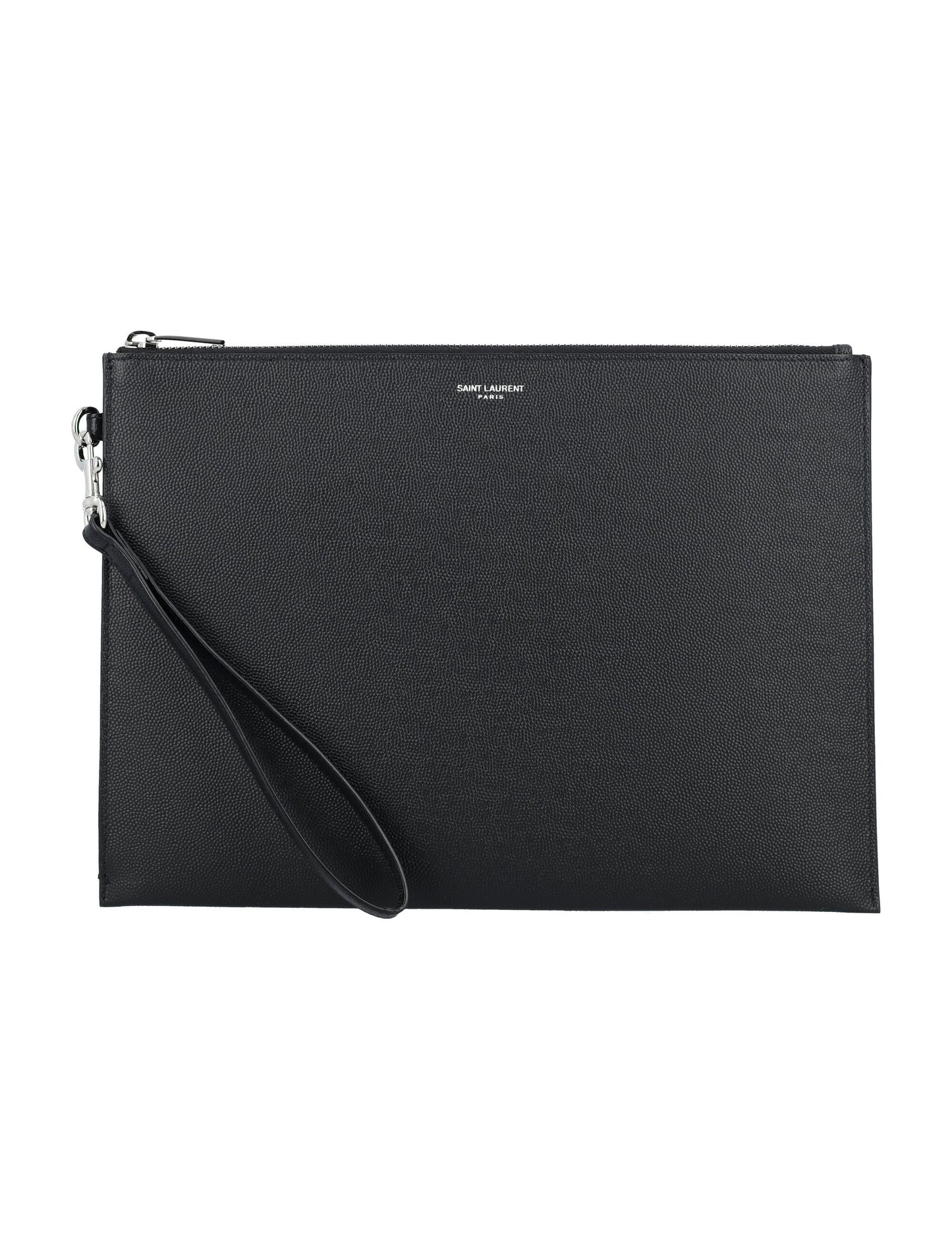 YSL Saint Laurent Saint Laurent Trending Men Zip Tablet Pouch Black Travel Bag