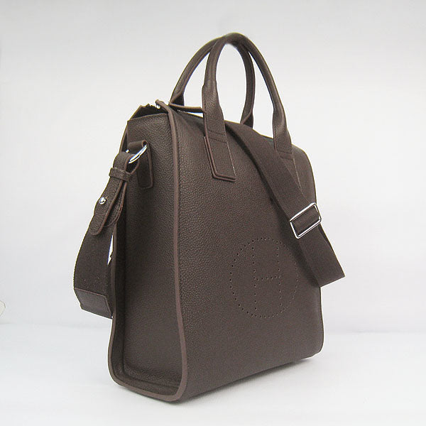 Hermes Luxury Toolbox Mens Totes Cow Handbag Leather Tote Bag