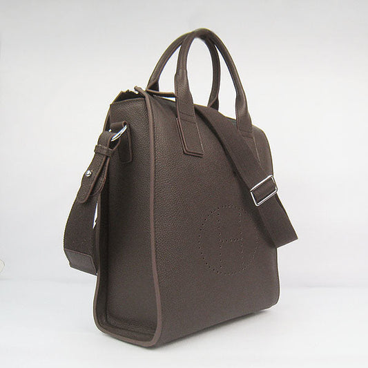Hermes Luxury Toolbox Mens Totes Cow Handbag Leather Tote Bag