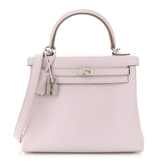 Hermes Swift Kelly Retourne Mauve Pale Handbag Travel Bag