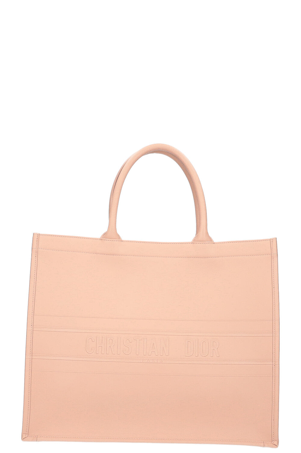 Dior Calfskin Book Tote Rose Des Vents Embossed Tote Bag
