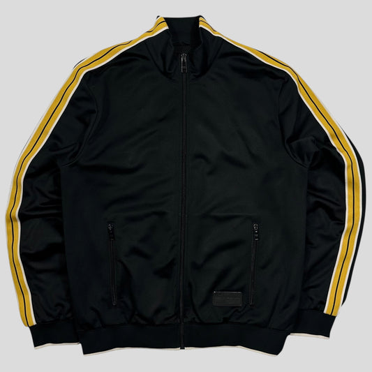 Prada Handbag Rubber Race Striped Seam Track Jacket - Logo