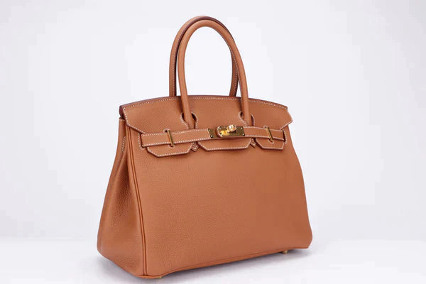 Hermes Luxury Cm (With ) Togo , , Gold Travel Bag