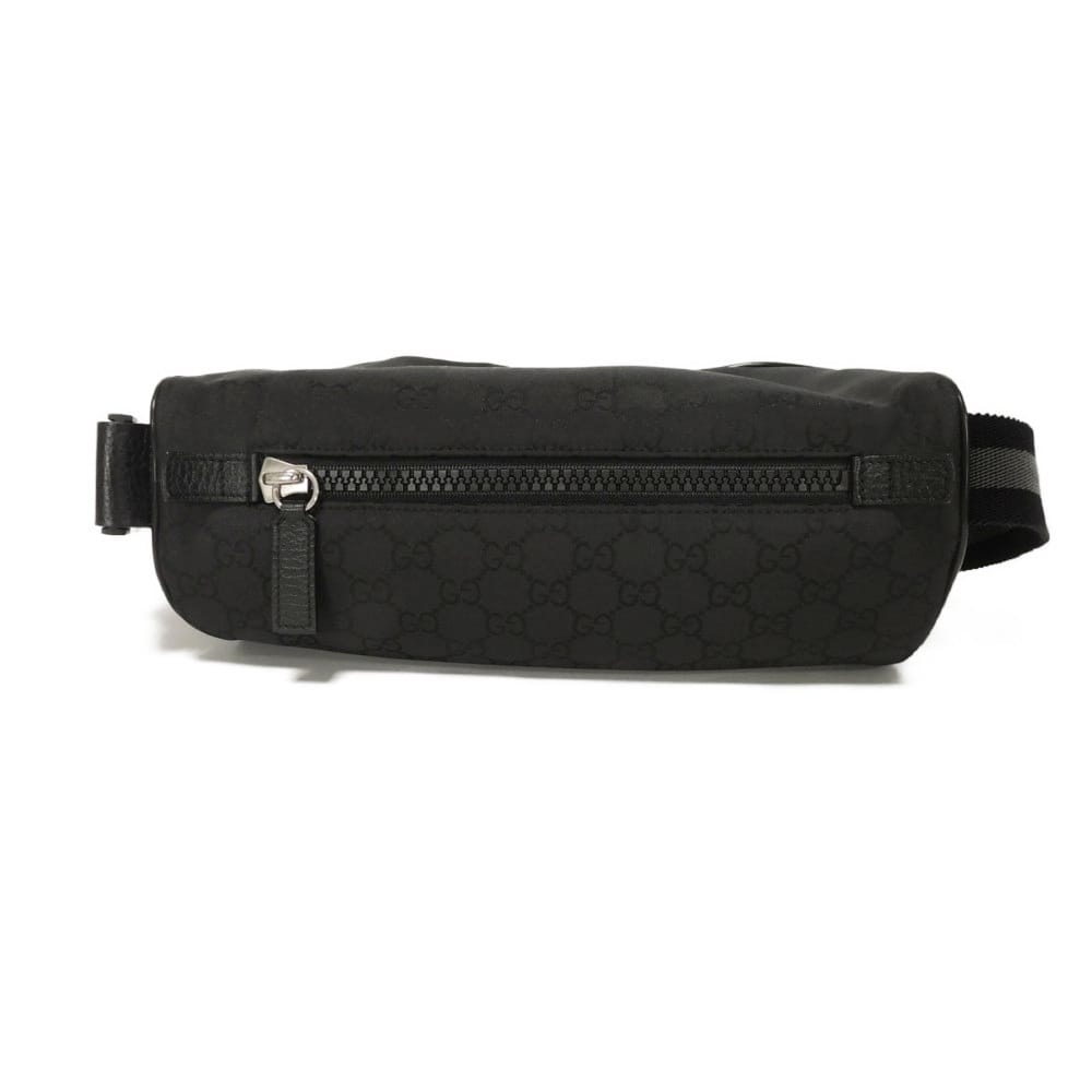 Gucci Calf Waist Bag Leather Nylon Travel Bag