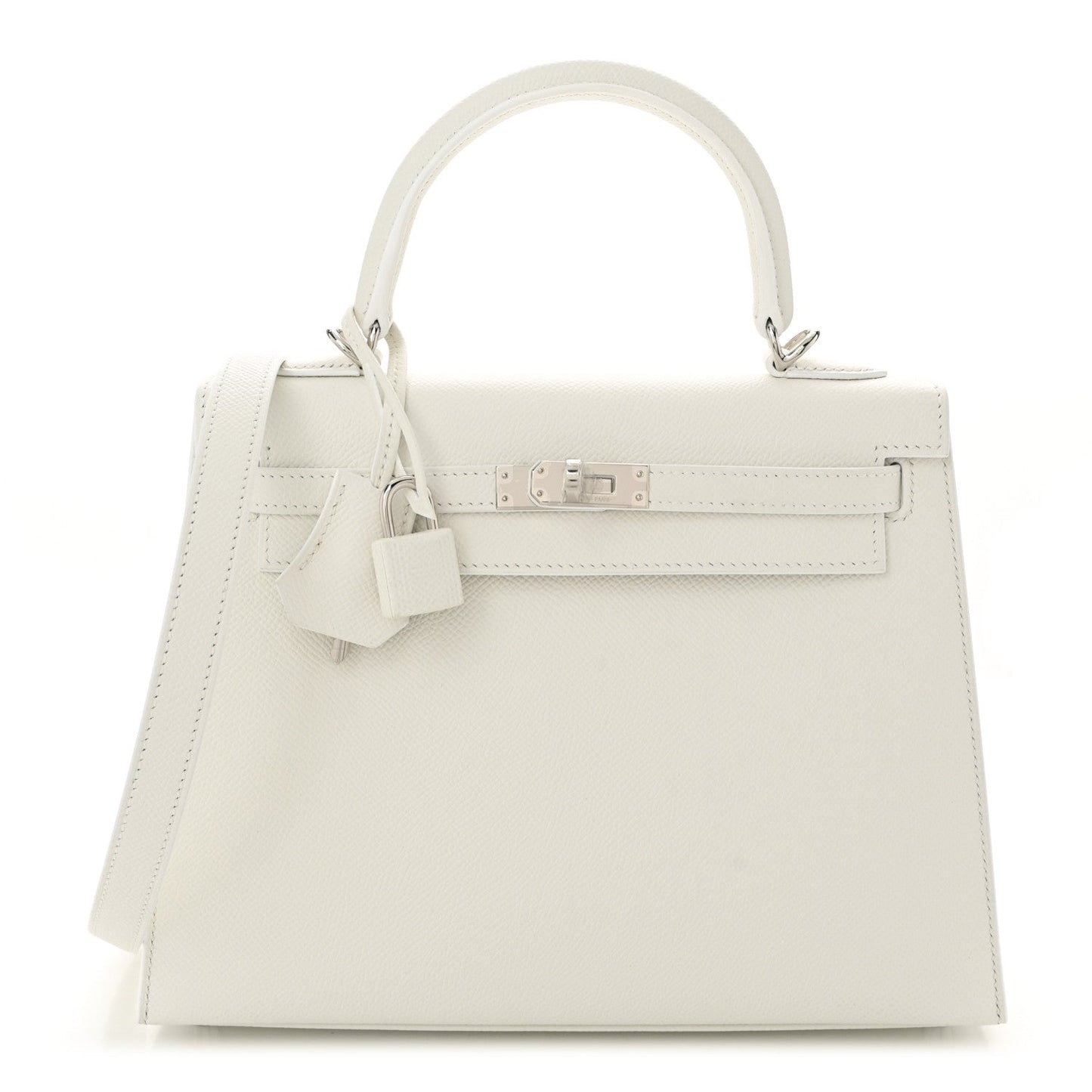 Hermes Epsom Kelly Sellier New Handbag White Travel Bag